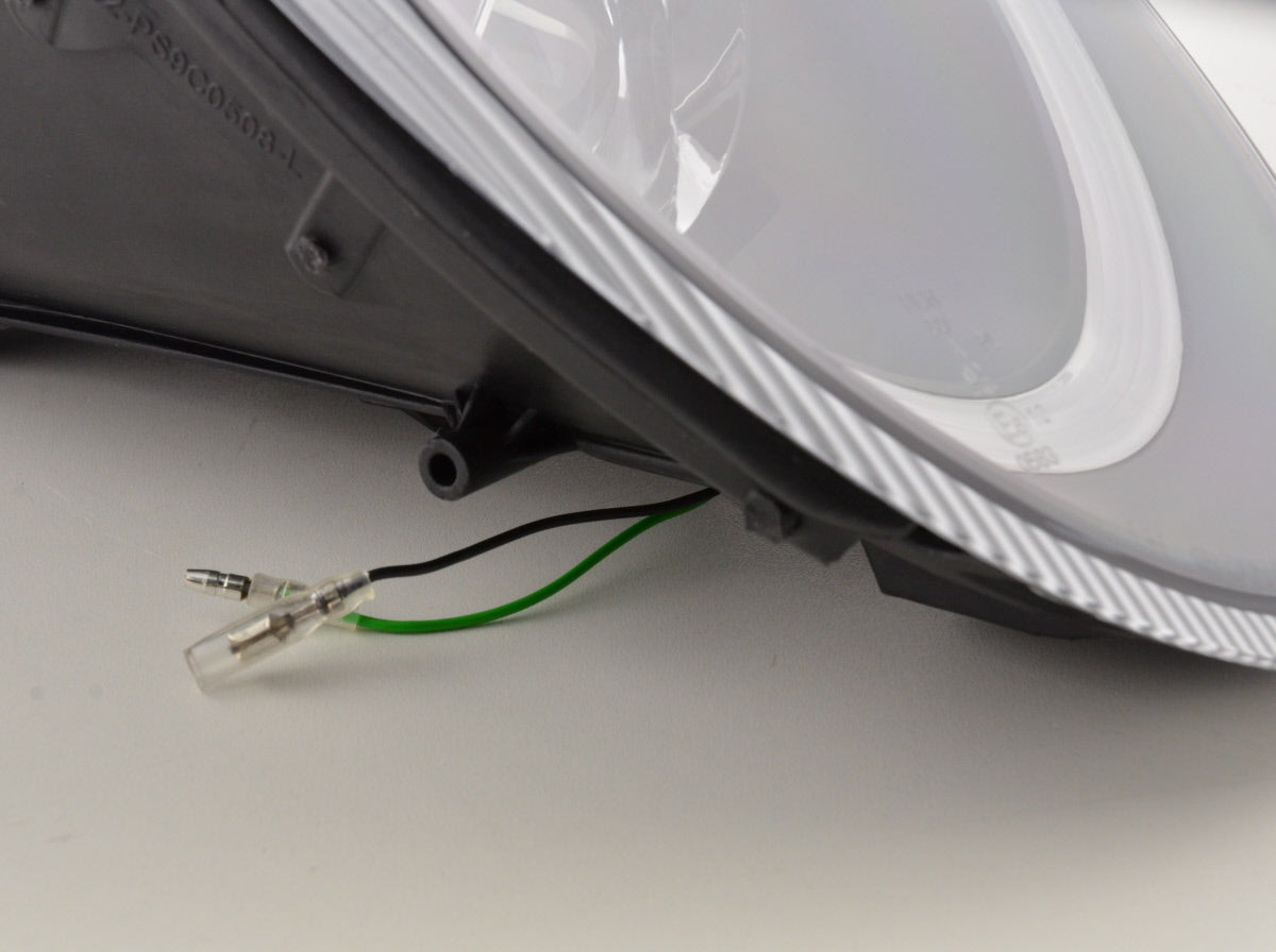 Scheinwerfer Set Daylight LED TFL-Optik Porsche 911 Typ 997 04-08 schwarz Scheinwerfer Set Daylight LED TFL-Optik Porsche 911 Typ 997 04-08 schwarz